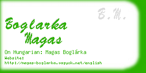 boglarka magas business card