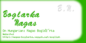 boglarka magas business card